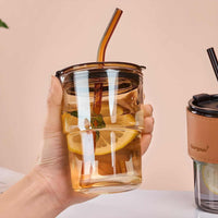 VenoBee™ Glass Tumbler with Straw